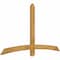 Ekena Millwork Bellingham Rough Sawn Timber Gable Bracket, Western Red Cedar, 72"W x 42"H x 2"D x 4"F, 14/12 Pitch GBW072X42X0204BEL00RWR - alternate 2